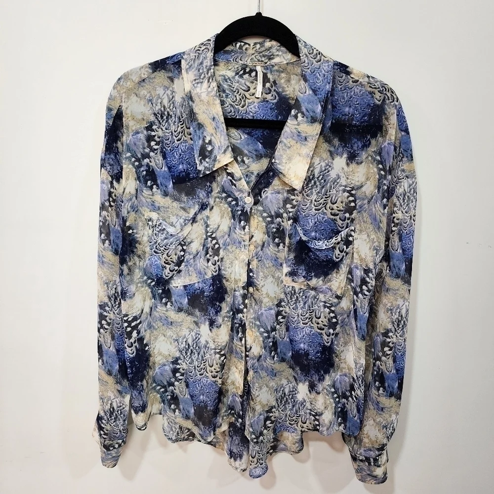 Free People easy rider blouse, size S/P